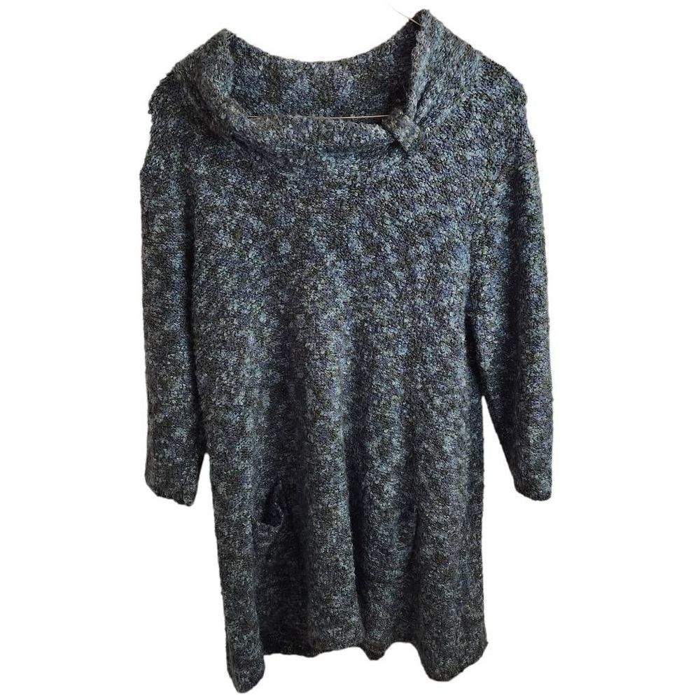Joe Browns Blue Multi Tunic Sweater Top Size 20/22 NWOT